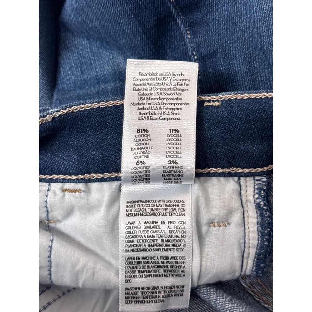 Mother The Hustler Ankle Fray Jeans 24 Womens Dark Wash Denim - Picture 8 of 9